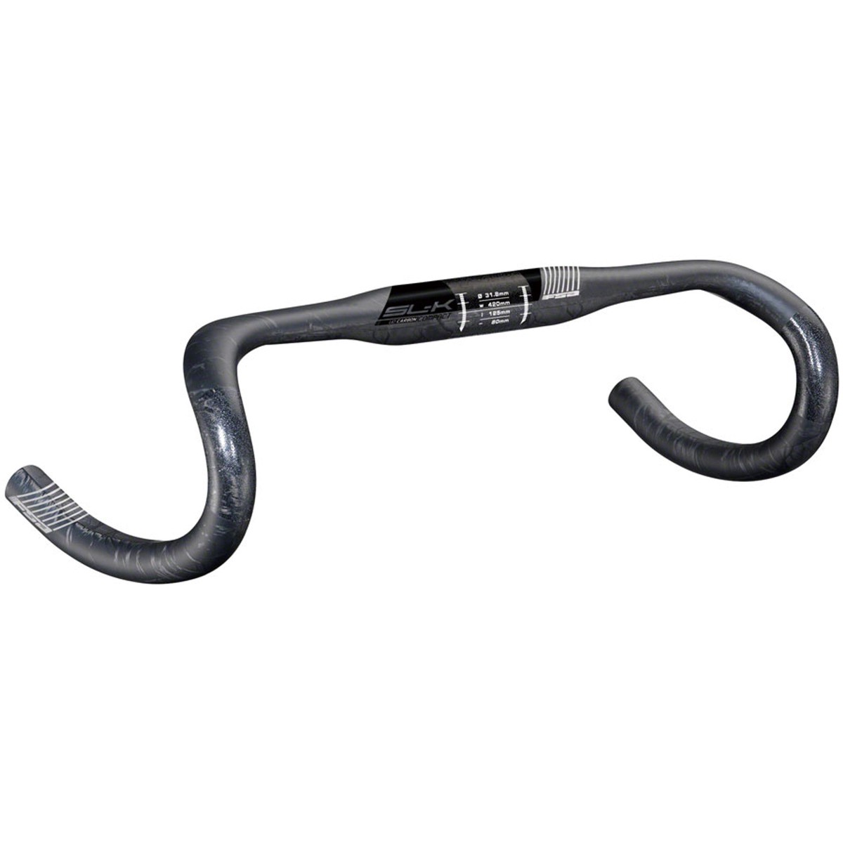 SL-K Compact Handlebar - SL-K Compact Drop Handlebar - Carbon, 31.8mm, 44cm, Black