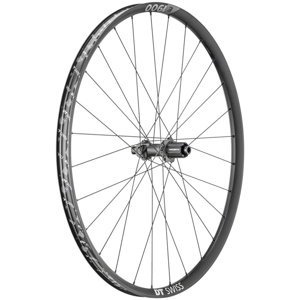 E 1900 Spline Rear Wheel - E 1900 Spline 30 Rear Wheel - 29", 12 x 148mm, Center-Lock, HG 11 MTN, Black