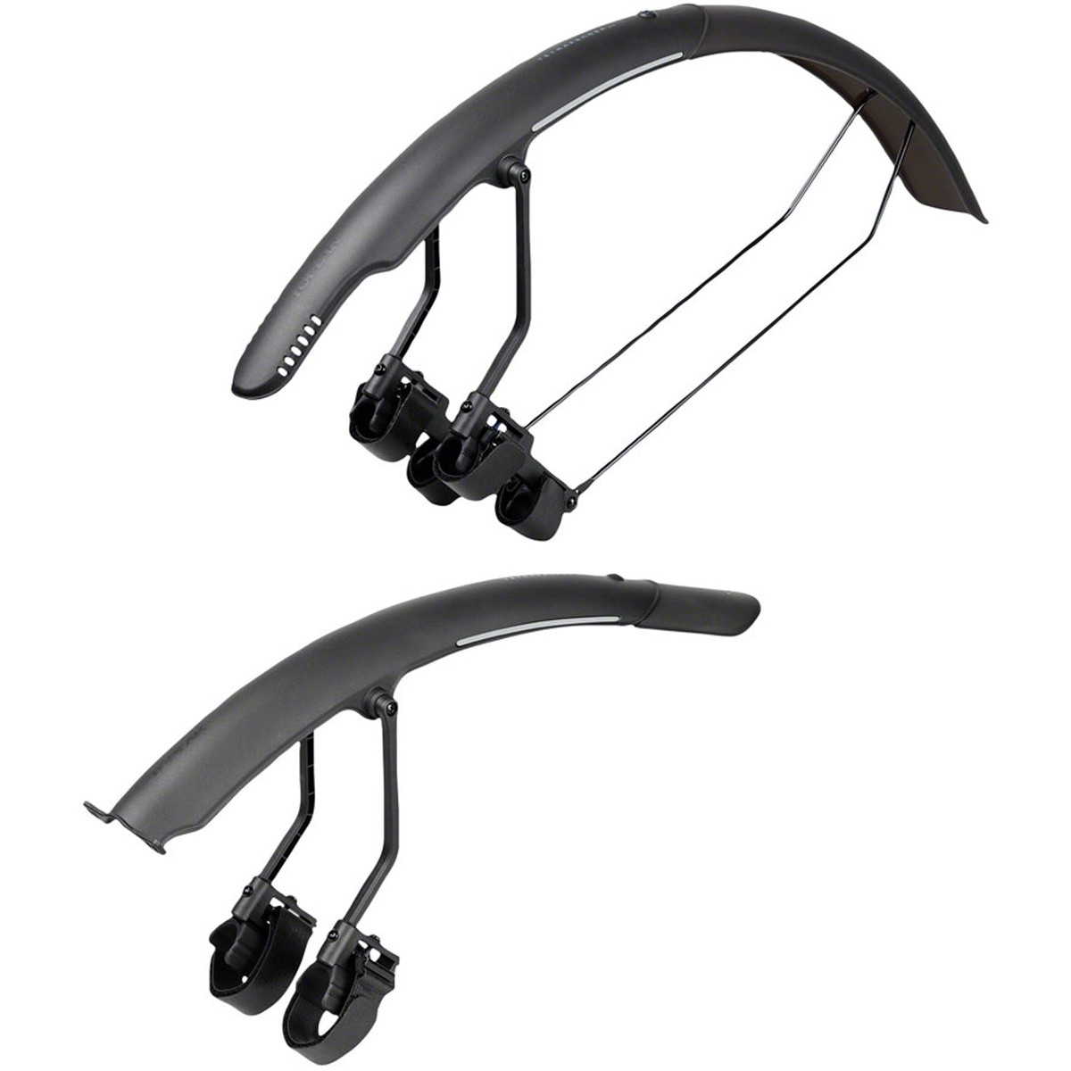 Tetrafender R1/R2 Road Fenders - Tetrafender R1 / R2 Fender Set - Fits Up To 650/700 x 32 Road Tire, Black