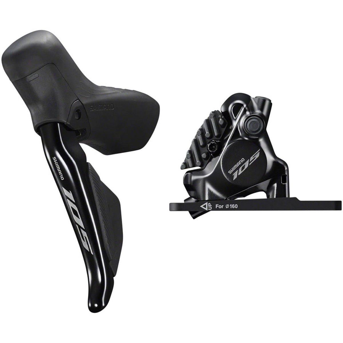 105 ST-R7170 Di2 Shift/Brake Lever with BR-R7170 Disc Brake Caliper - 105 ST-R7170-L Di2 Shift/Brake Lever with BR-R7170 Hydraulic Disc Brake Caliper - Front, 2x, Flat Mount with
