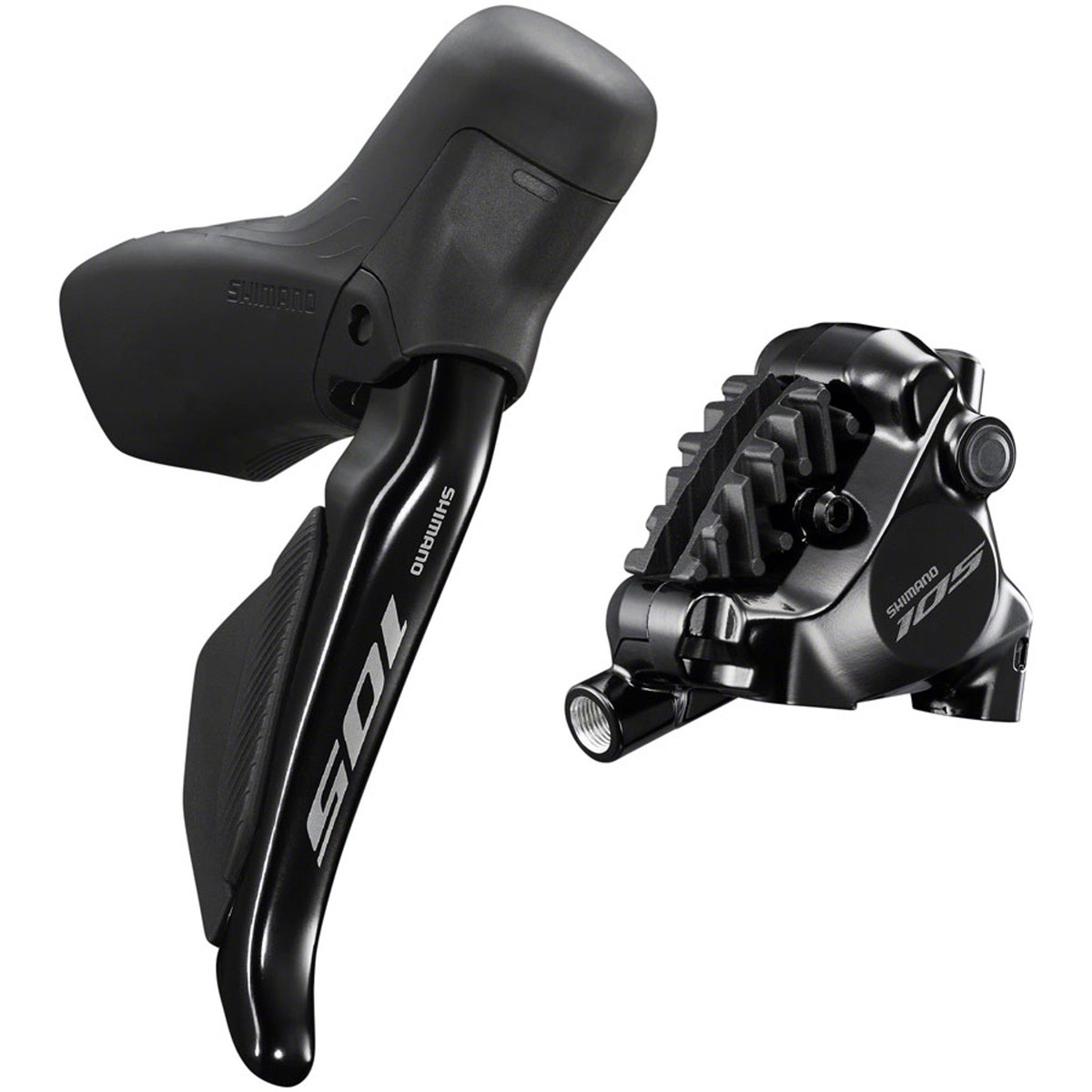 105 ST-R7170 Di2 Shift/Brake Lever with BR-R7170 Disc Brake Caliper - 105 ST-R7170-RE Di2 Shift/Brake Lever with BR-R7170 Hydraulic Disc Brake Caliper - Rear, 12-Speed, Flat Moun