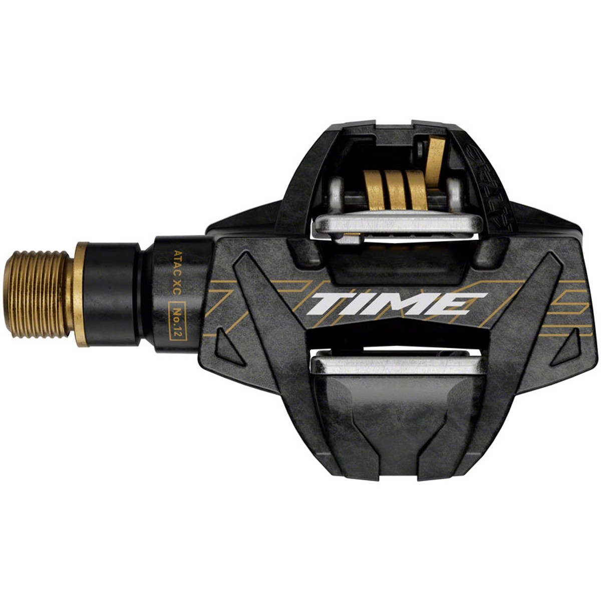 ATAC XC 12 Pedals - ATAC XC 12 Pedals - Dual Sided Clipless, Carbon, 9/16", Carbon/Gold, B1