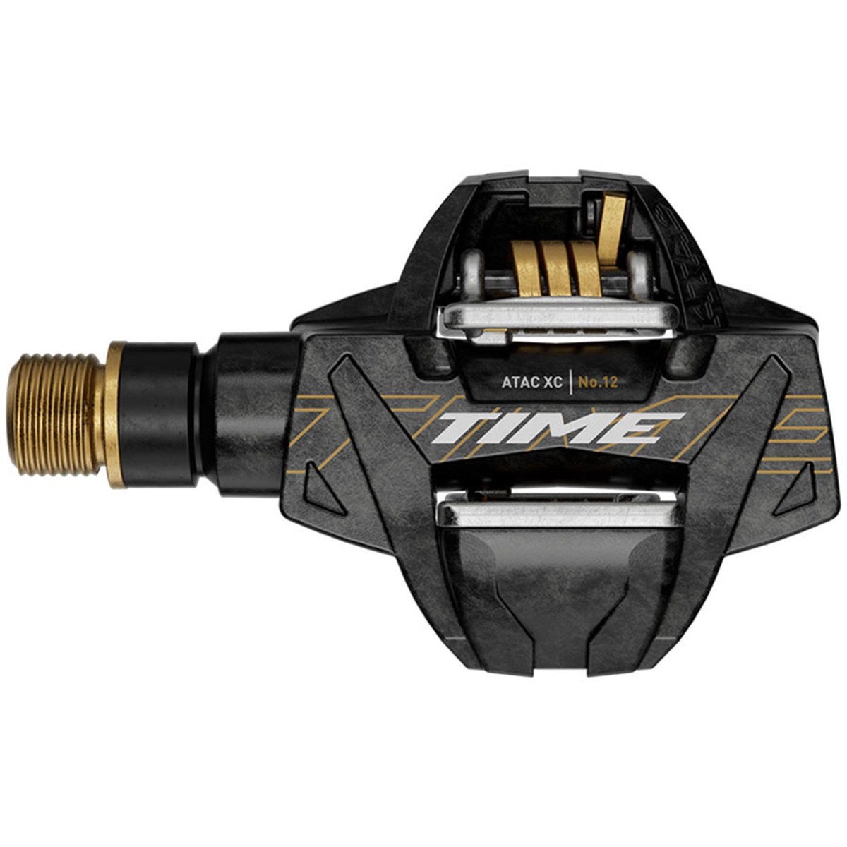 ATAC XC 12 Pedals - ATAC XC 12 Pedals - Dual Sided Clipless, Carbon, 9/16", Carbon/Gold, C1