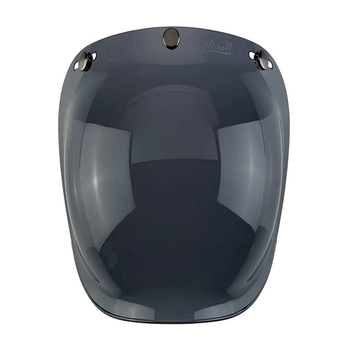 Bubble Shield Visor  Smoke. Fits Gringo Helmets & Most Helmets With 3 Studs Along The Top  Biltwell Helmets