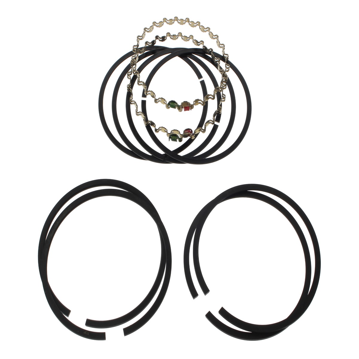 +.010in. Oversize Cast Piston Rings. Fits 74ci/1200cc Big Twin 1948-1980.  Cycle Pro LLC