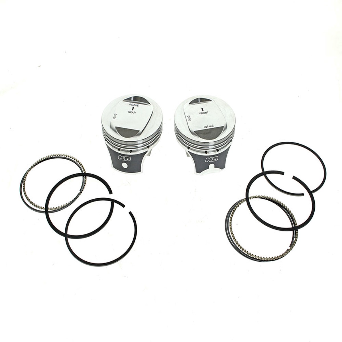 +.010in. Dome Top Pistons with 10.0:1 Compression Ratio. Fits CVO Twin Cam 2007-2017 with 110ci Engine & S Models with 110ci Engines.  Keith Black Pistons