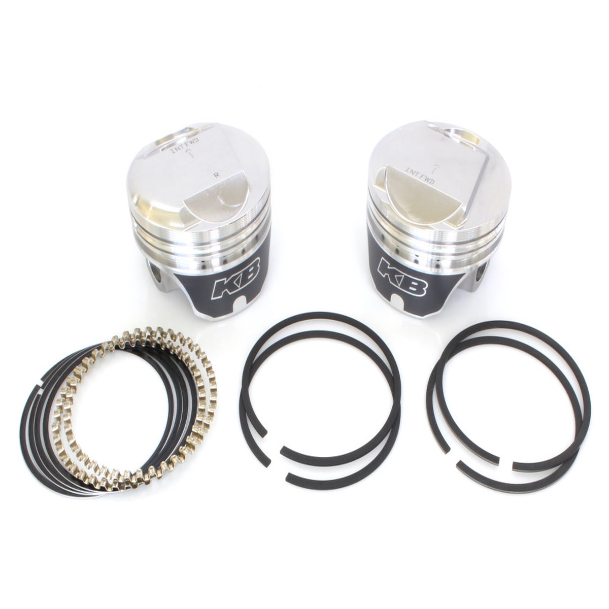 +.010in. Dome Top Pistons with 10.5:1 Compression Ratio. Fits Big Twin 1984-1999.  Keith Black Pistons