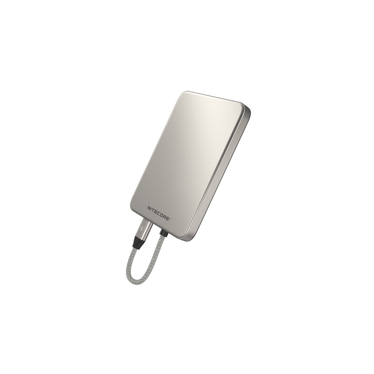 NITECORE 5,000MAH MAGNETIC ULTRA THIN POWER BANK BUILT-IN USB C TITANIUM GRAY - NITECORE 5,000MAH MAGNETIC ULTRA THIN POWER BANK BUILT-IN USB C TITANIUM GRAY
