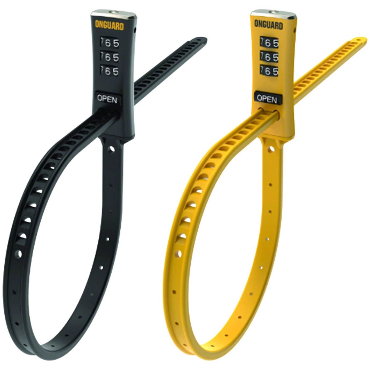 ZipLock Combo Lock – ZipLock Combo Lock – Black/Yellow, Pack of 2